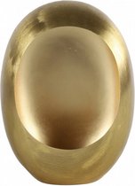 theelichthouder Eggy 11,5 x 29 cm staal goud