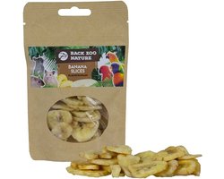Bananenschijfjes 35g - BACK ZOO NATURE - Gedehydrateerde Fruitsnack voor Knaagdieren, Konijnen en Vogels - Foerageersnack