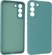 Fashion Backcover Telefoonhoesje - Color Hoesje - Geschikt voor Samsung Galaxy S22 - Donker Groen