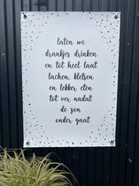 Tuinposter Laten we