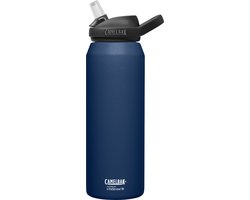 CamelBak Eddy+ Vacuum Insulated Drinkfles - 1 L - 100% Lekvrij - BPA-vrij - 2 Filtratiefasen - Vaatwasserbestendig - Waterfles - Vermindert Chloor en Lood - Blauw (Navy)