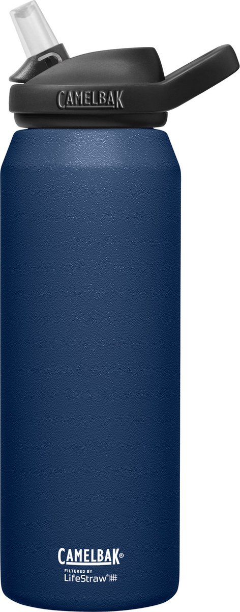 CamelBak Eddy+ Vacuum Insulated filtered by LifeStraw - Drinkfles - 1 L - Blauw (Navy)