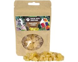 Back Zoo Nature Ananasblokjes - Gedehydrateerde Fruitsnack 50g - Natuurlijke Snacks voor Vogels en Knaagdieren
