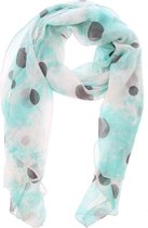 Sjaal met Stippen - Polkadots - 180x70 cm - Blauw