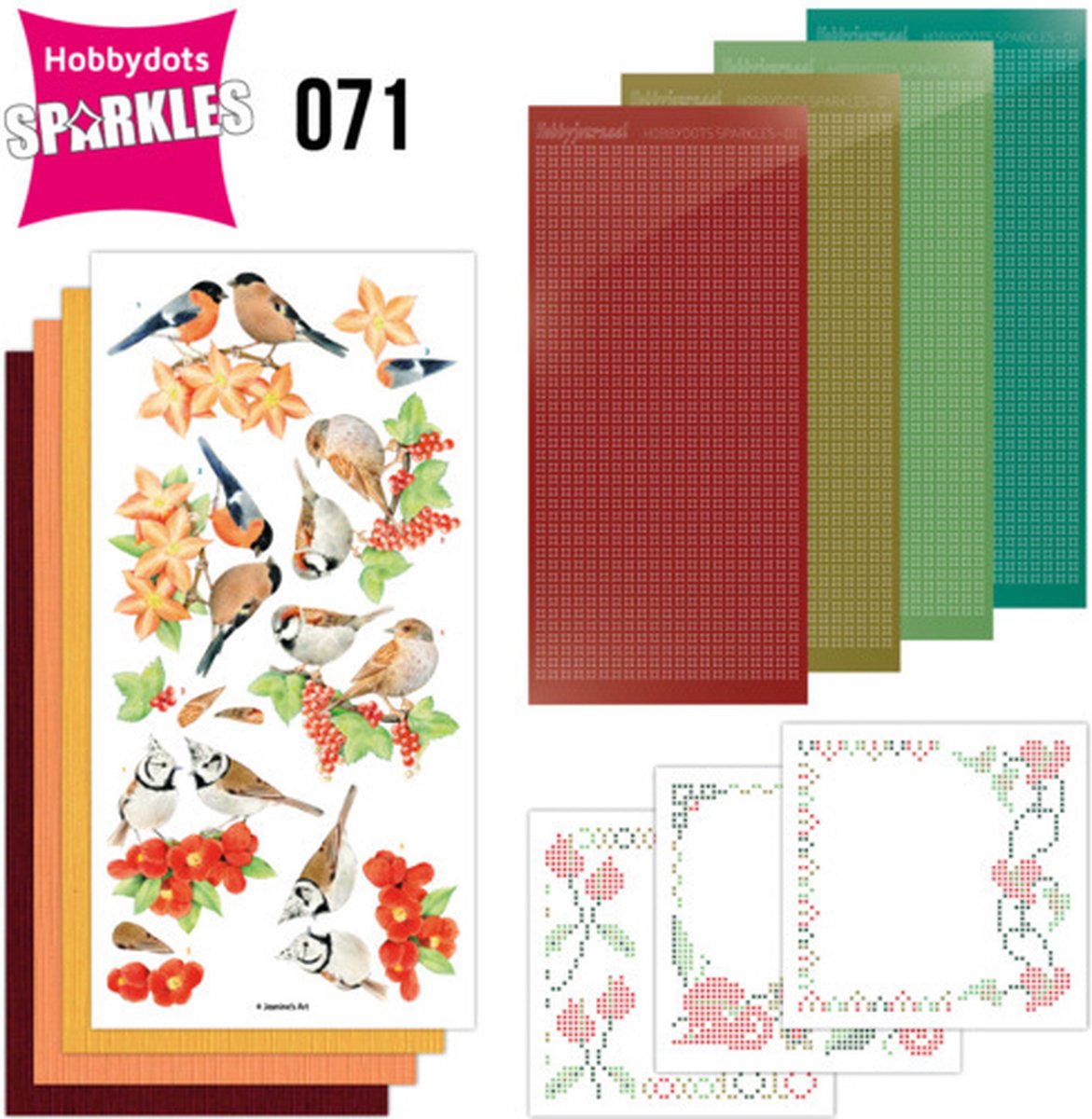 Sparkles Set 71 - Jeanine's Art - Red Birds
