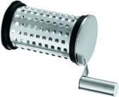 inzet voor kaasrasp 6 x 15,5 cm RVS zilver