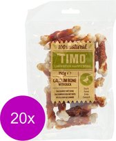 Timo Calciumbot Met Eend - Hondensnacks - 20 x Eend 150 g