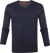 Suitable - Merino Aron Pullover Donkerblauw - XL - Modern-fit