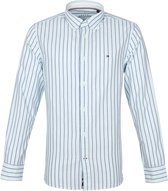 Tommy Hilfiger - Oxford Overhemd Strepen Lichtblauw - XXL - Heren - Regular-fit