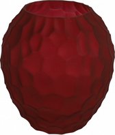 vaas Esmee 16,5 x 18 cm glas donkerrood