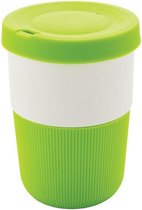 take-away beker 0,4 liter ABS/siliconen groen