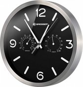 wandklok MyTime 25 cm aluminium zwart