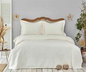 Karaca Home Liya ecru dubbele sprei set