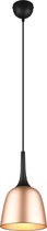 LED Hanglamp - Hangverlichting - Trinon Christa - E27 Fitting - Rond - Mat Goud - Aluminium - Ø200mm