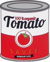 onderzetter magnetisch Tomato Sauce siliconen rood/wit
