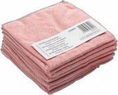 microvezeldoek 40 x 40 cm roze 10 stuks