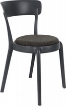 stoel Hoppe Comfy 79 x 51 x 49 cm polyester/katoen zwart