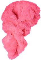 Zachte feestsjaal gerimpeld | Neon roze | one size | Carnaval | Carnaval accessoires | Sjaal roze | Party | Apollo