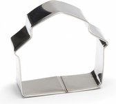 uitsteekvorm Boerderij 7 cm RVS zilver