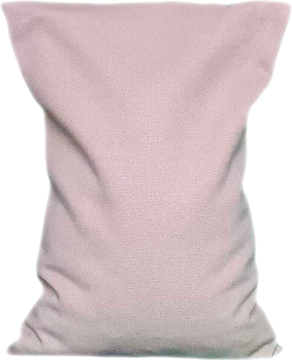 Goedkoopste Ecologisch Kersenpitkussen 30 x 20 cm (taupe), voor soepele spieren en ontspanning - Zand bruin - wasbaar hoesje