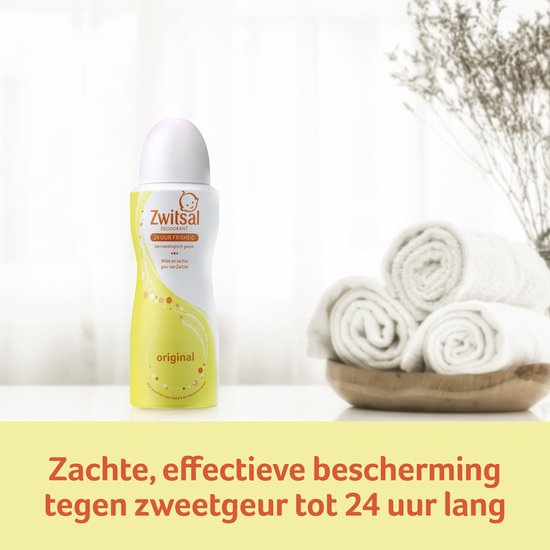 Zwitsal - Deodorant - Original - 6 x 100 ml - Voordeelverpakking