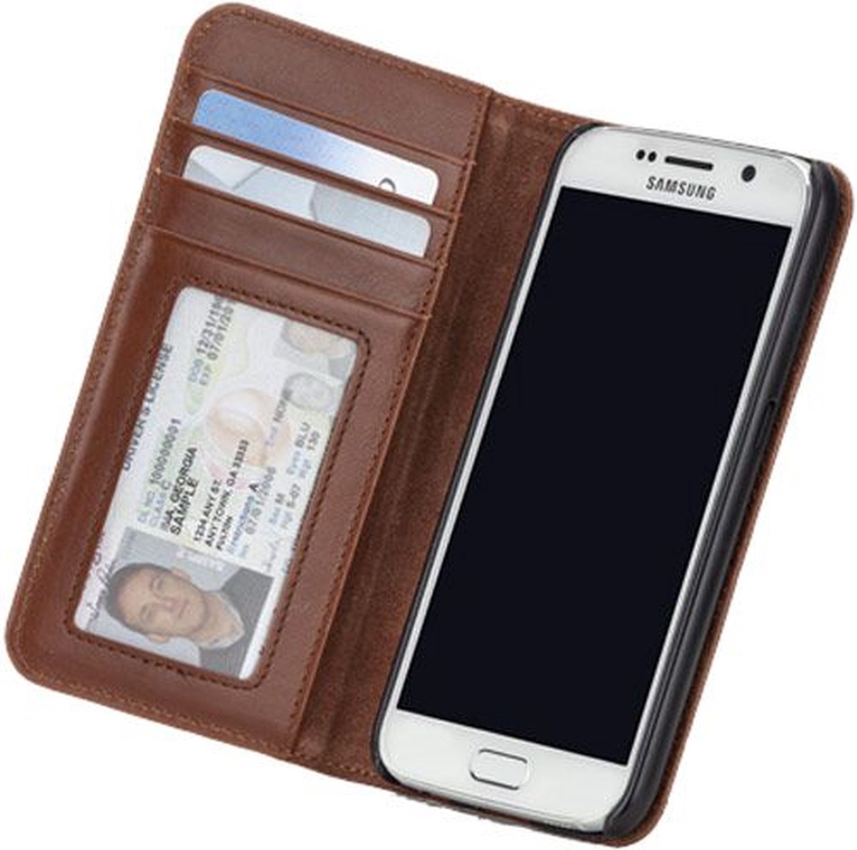 Samsung Galaxy S6 hoesje - Case-Mate - Cognac - Leer