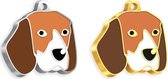 Dali's Pet Beagle Aanpasbare ID-tags voor huisdieren Gegraveerd Hondenpenning