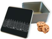 Boîte Biscuit Maisons du Canal I Carré - Boîte de Rangement 20x20x10 cm