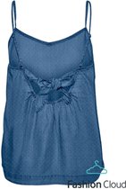 Vero Moda VMLILIANA SL SINGLET TOP - Medium Blue D Dark Blue