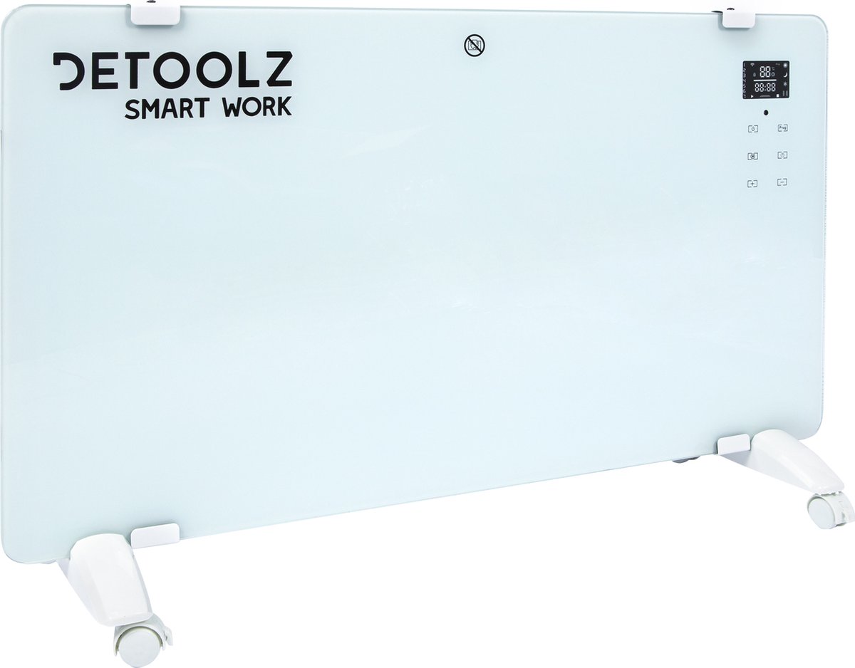 Elektrische verwarming 1000W / 2000W wit Detoolz