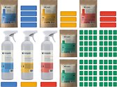 Ecopods Starterspakket Medium met 3 Aluminium flessen inclusief pod en 2 zakjes Vloerreiniger