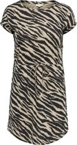 ONLY CARMAKOMA CARAPRIL SS KNEE  DRESS STRIPE JRS NOOS Dames Jurk - Maat L-50/52