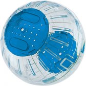 hamsterbal 12 cm blauw/transparant