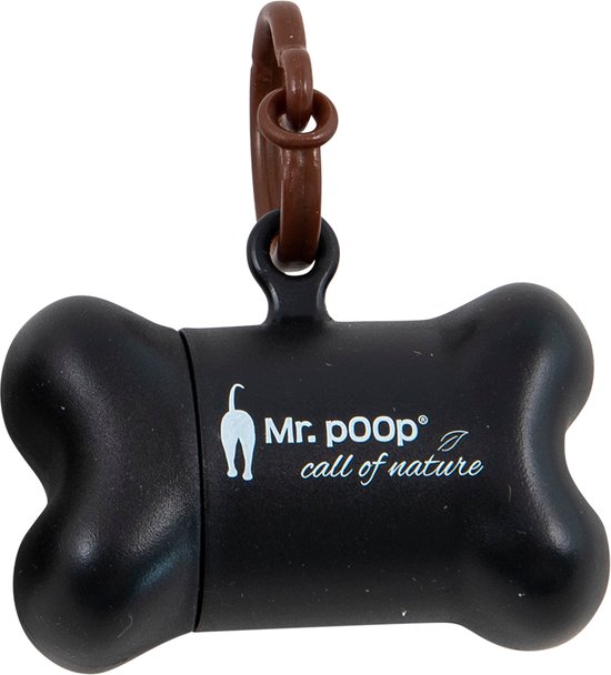 Mr. Poop - Mr. Poop - Poepzakjes En -houders - Mr. Poop Safari Nano Houder + 2 Rolletjes - Zwart 31/0057 - 175979 - 1pce