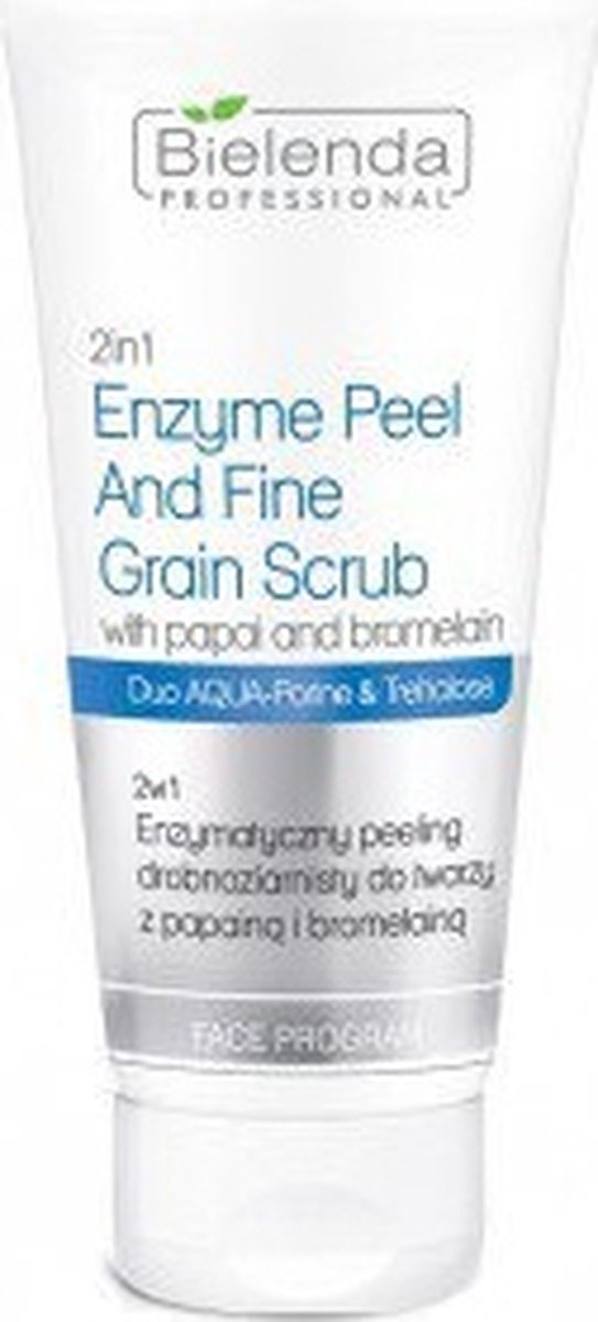 2in1 Enzyme Peel & Fine Grain Scrub enzyme fijne scrub voor het gezicht met Papaïne en Bromelaïne 150g