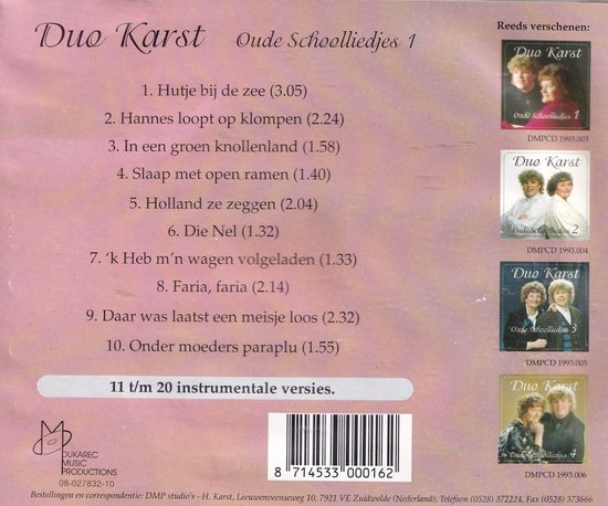 Oude Schoolliedjes 1