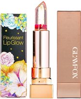 Glamfox Rose Flower Lipstick - Lippenstift met 24 Karaat Goud Korrels en Echte Roos Bloem - Lip Plumper - Lippenstift Langhoudend - Lippenbalsem - Lipbalsem - Lipverzorging - Beaut