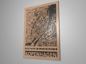 Stratenkaart-laser-gesneden-Stadskaart-Kopenhagen-coördinaten