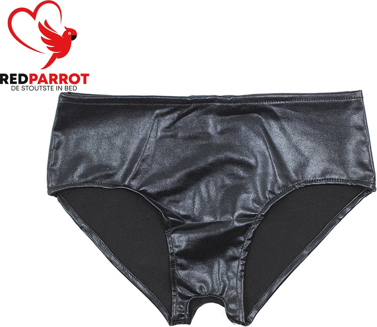 Damen Latex Slip mit Zierbordüre & Schleife