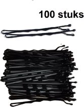 Dames Haarspelden zwart 6 cm  -100 stuks Haarspeldjes voor Vrouwen Meisjes -Hoog kwaliteit Hobbypins - Haaraccessoires Haarschuifjes