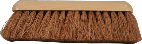 Benson Bezemkop binnen - bruin - hout - kokos borstelharen - 28 cm - Zaalbezem van Benson — afbeelding 4