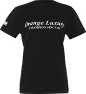 Orange Luxury T-Shirt Unisex Classic Zwart/Wit