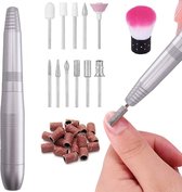 SMACKV® Elektrische Nagelvijl - Nail Polisher - Drill Machine - Manicure en Pedicureset - Nagelfrees - Low Noise High Speed -  Extra Nagel stof borstel