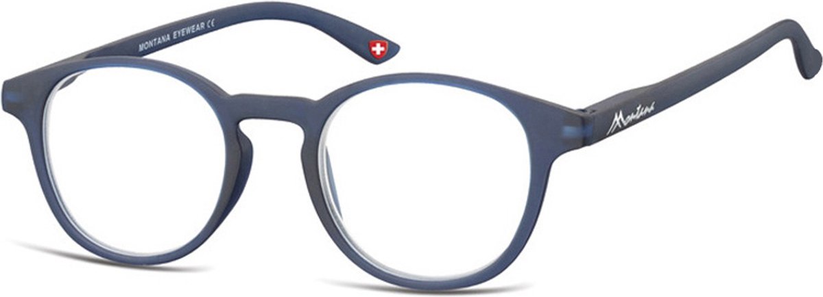 Montana Eyewear MR52A ronde leesbril +2.50 navy