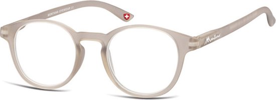 Montana Eyewear MR52C ronde leesbril +1.00 grijs