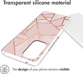 iMoshion Design voor de Samsung Galaxy A53 hoesje - Grafisch Koper - Roze / Goud