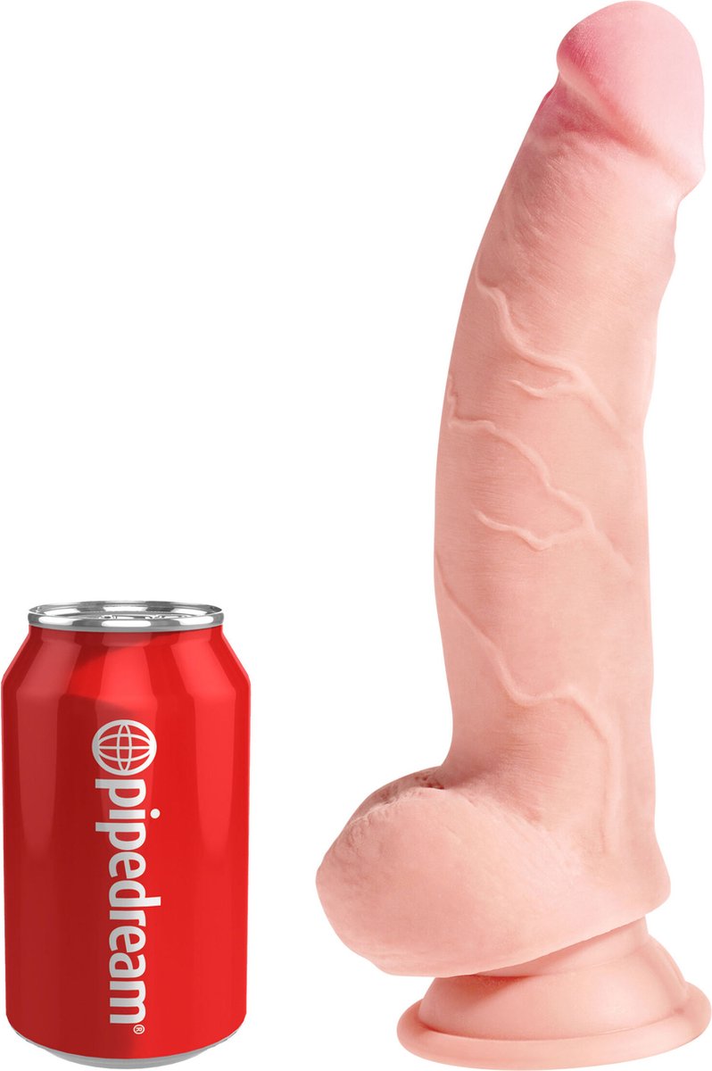 Pipedream - King Cock - Triple Density Fat Dildo met Balzak - 24 cm