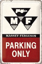 Metalen Wandbord Massey Ferguson - Parking Only - 20 x 30 cm Reliëf