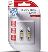 M-Tech LED C5W / C10W 24V - 36MM - Heavy Duty - 9x Led diode - Wit - Set
