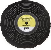 sierkussen Soundtracks 37 x 37 cm polyester zwart